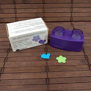 Creative Memories Friendship Micro Maker 5/8" Flower And Heart Paper Punch